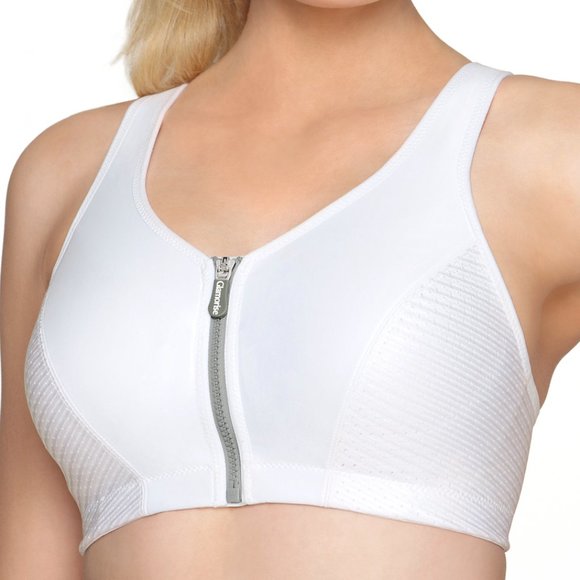 Set of 3! 34DD Glamorise SPORT Bra (HIGH-IMPACT) White (RACERBACK) T-Back NEW - Picture 4 of 16